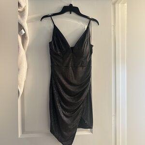 Shimmery black cocktail dress